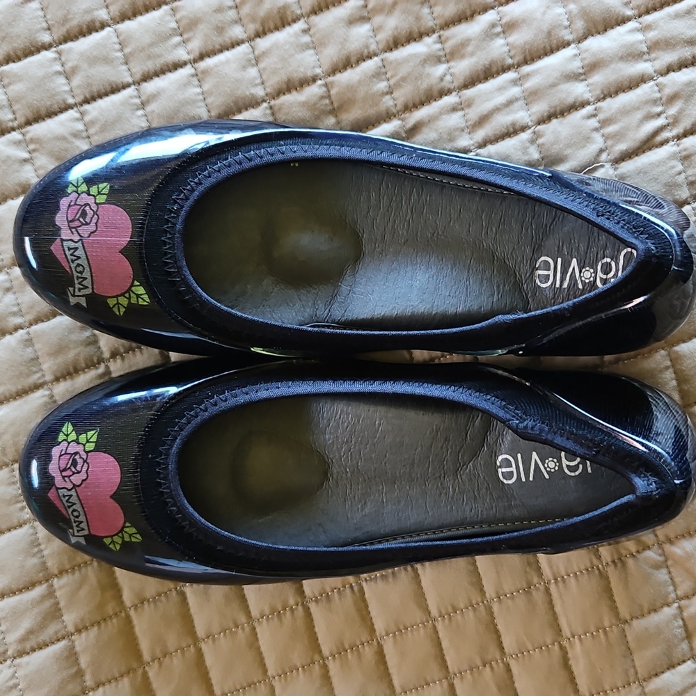 NWOT Ja-vie Women's Tattoo Jelly Flat Shoes Mom Banner Tattoo Sz: 8 (EU … - Picture 7 of 10